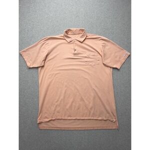 B. Draddy Polo Shirt Mens Large Pink Pima Cotton CME Group Logo Golf Pocket